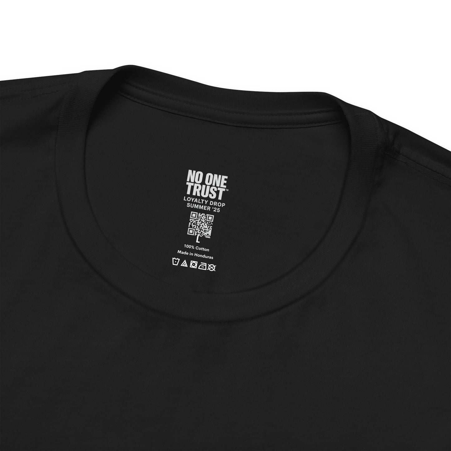 NO ONE TRUST™ | Loyalty Crown Tee (Black)